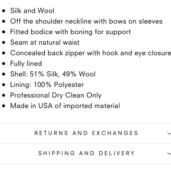 Alexia Maria Isabella Silk Wool Ribbon Bow Off Shoulder Mini Dress Bride Bridal - Picture 16 of 16